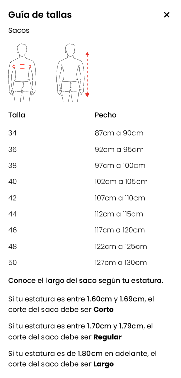 guia de tallas